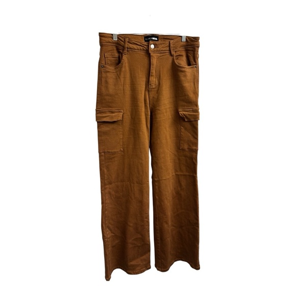 True That 90s Stretch Color Cargo Jeans - Brown - Picture 4 of 5